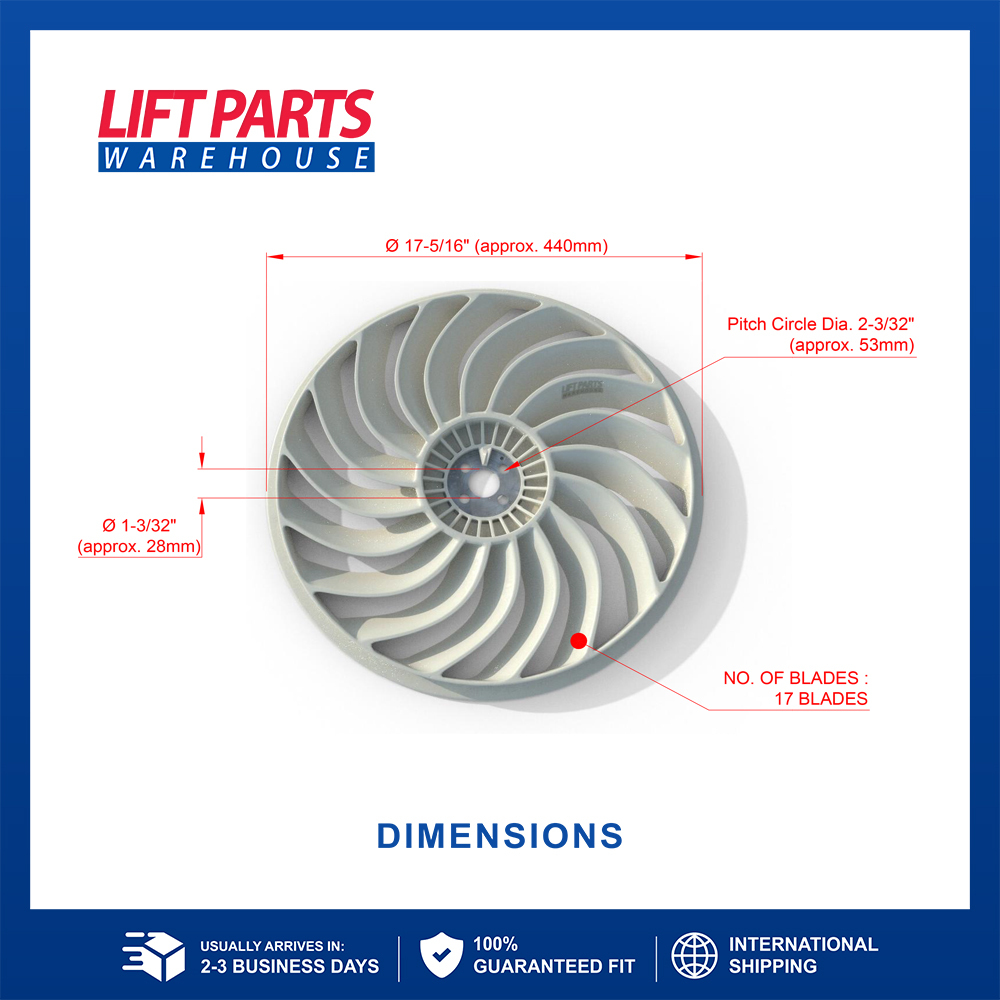 ファンコ♬ Fan Blade For Toyota : 16361-26600-71 - Same Day Shipping - Lift
